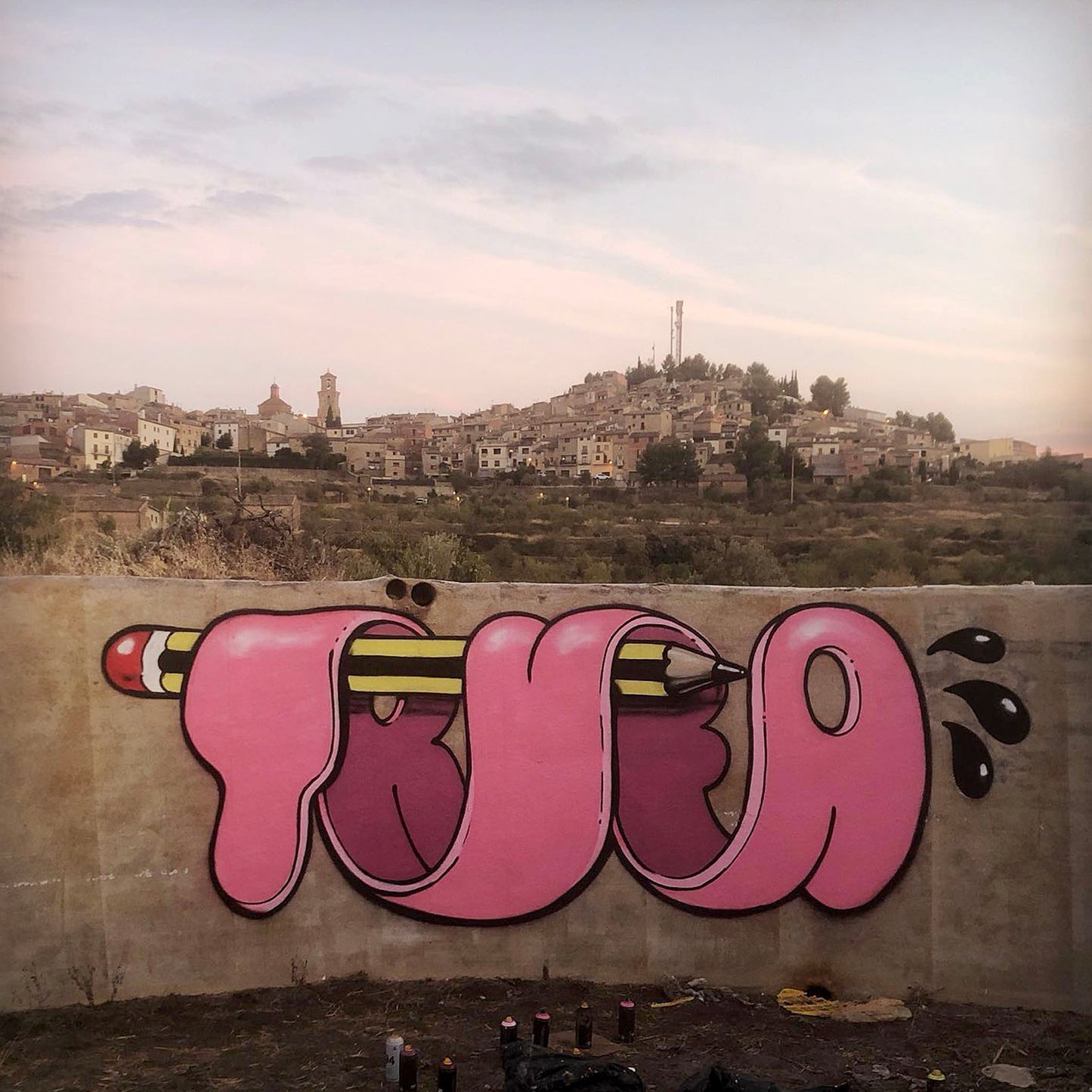 Te veo! — Serigrafía original de Trufa