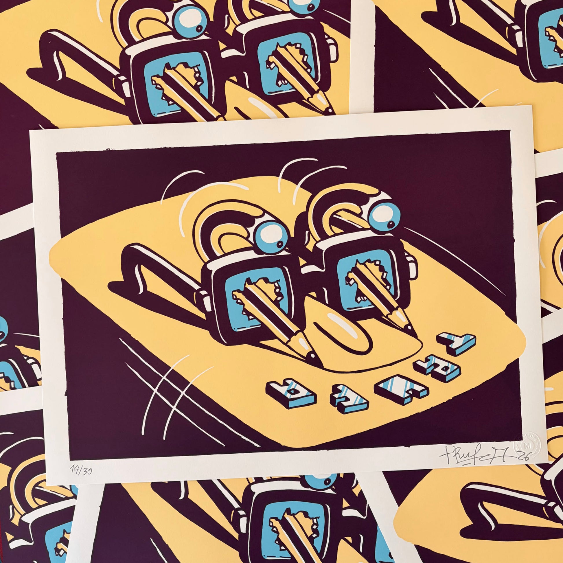 Serigrafia en papel Trufa